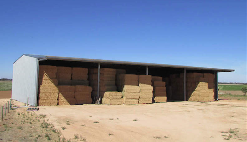 building a small hay shed