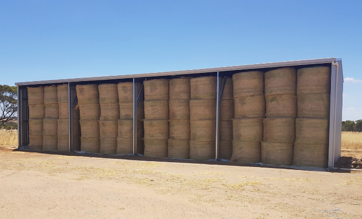 building a small hay shed