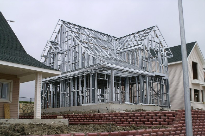 steel house frame